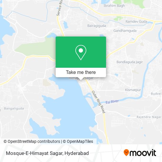 Mosque-E-Himayat Sagar map