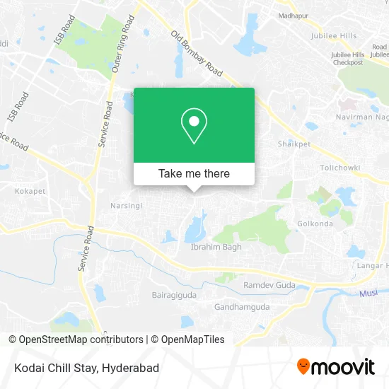 Kodai Chill Stay map