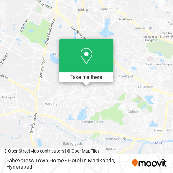 Fabexpress Town Home - Hotel In Manikonda map