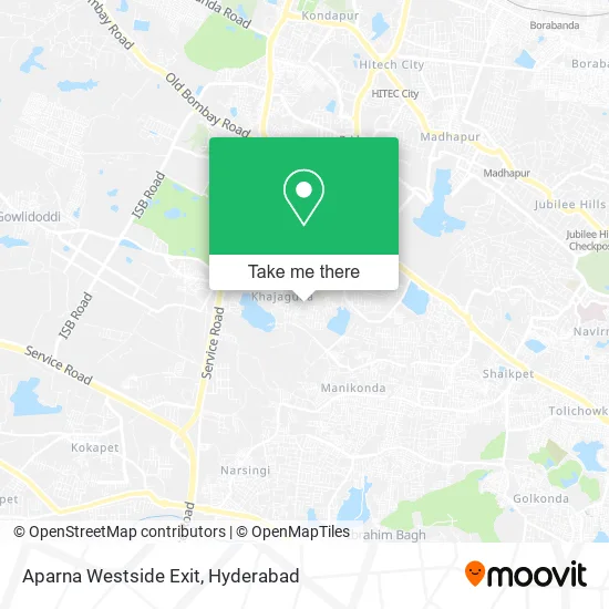 Aparna Westside Exit map