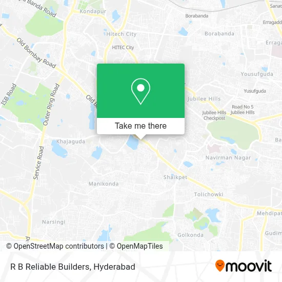 R B Reliable Builders map