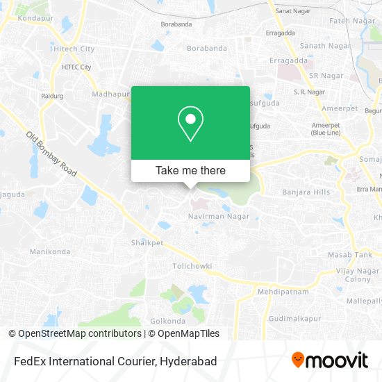 FedEx International Courier map