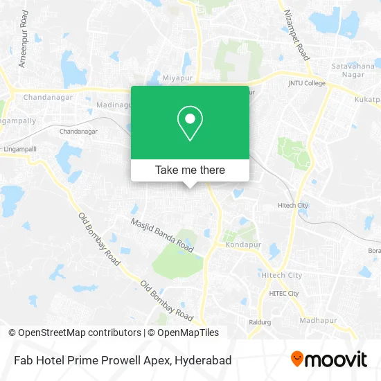 Fab Hotel Prime Prowell Apex map