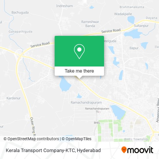 Kerala Transport Company-KTC map