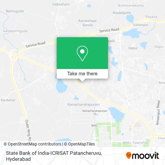 State Bank of India-ICRISAT Patancheruvu map