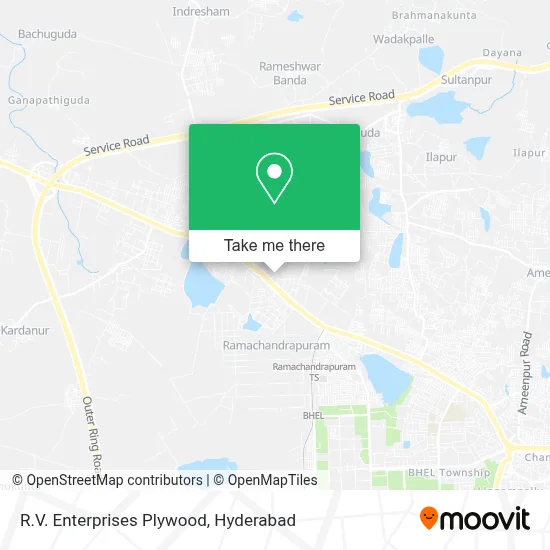 R. V Enterprises Plywood map