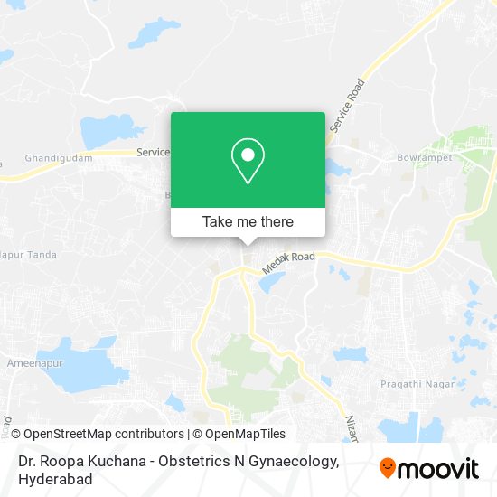 Dr. Roopa Kuchana - Obstetrics N Gynaecology map