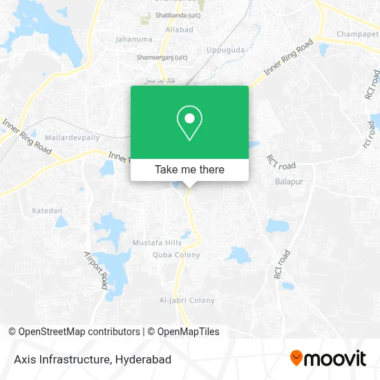 Axis Infrastructure map