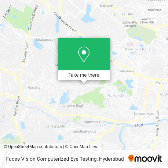 Faces Vision Computerized Eye Testing map