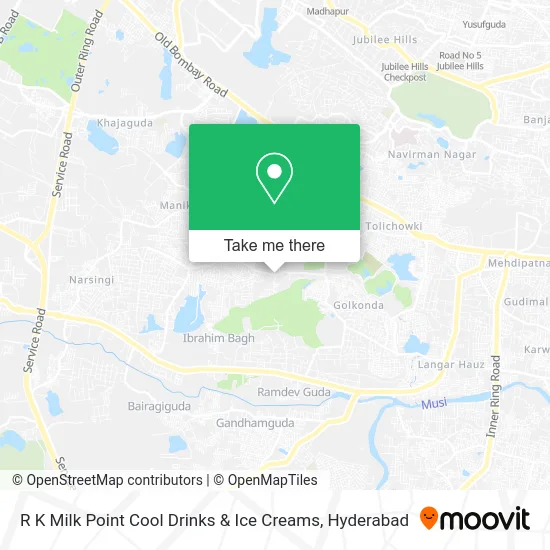 R K Milk Point Cool Drinks & Ice Creams map