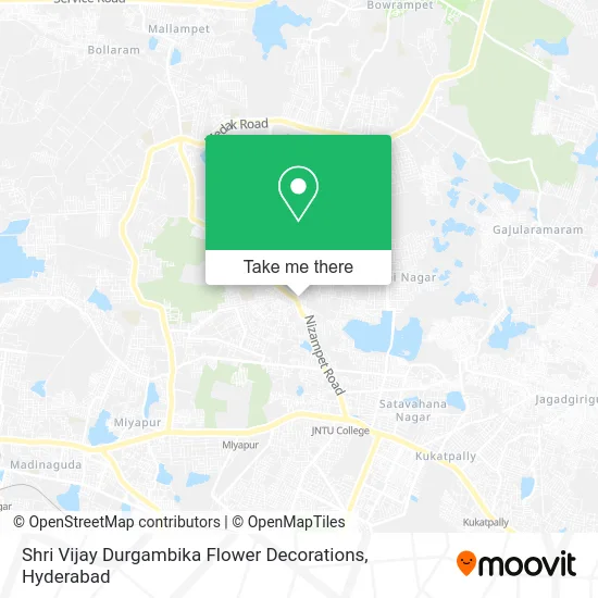 Shri Vijay Durgambika Flower Decorations map