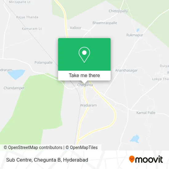 Sub Centre, Chegunta B map