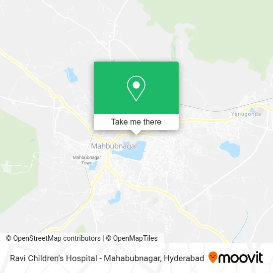Ravi Children's Hospital - Mahabubnagar map