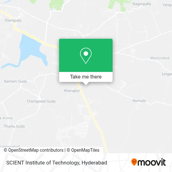 SCIENT Institute of Technology map