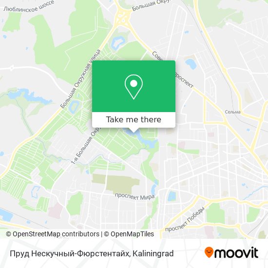 Пруд Нескучный-Фюрстентайх map