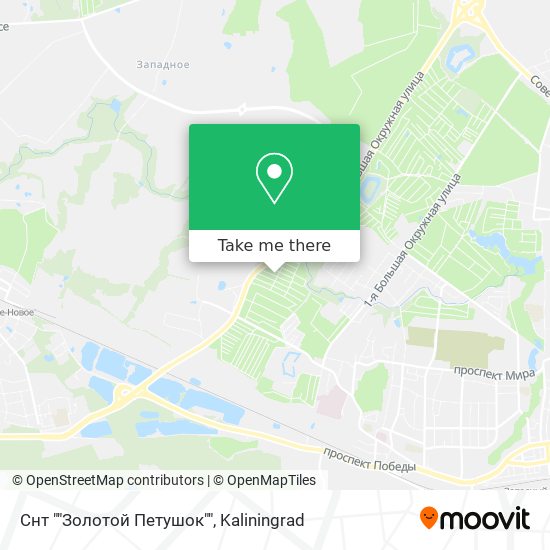 Снт ""Золотой Петушок"" map