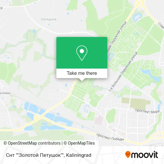 Снт ""Золотой Петушок"" map