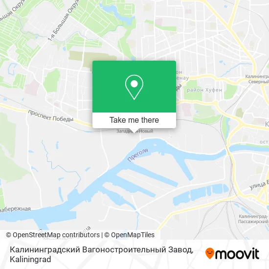 Калининградский Вагоностроительный Завод map
