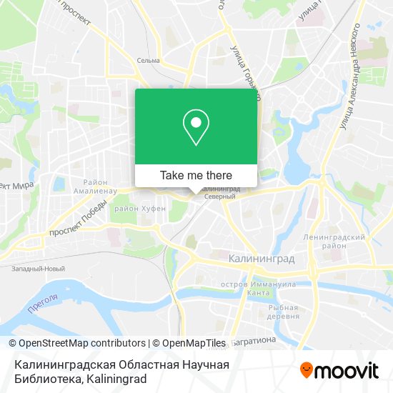 Калининградская Областная Научная Библиотека map