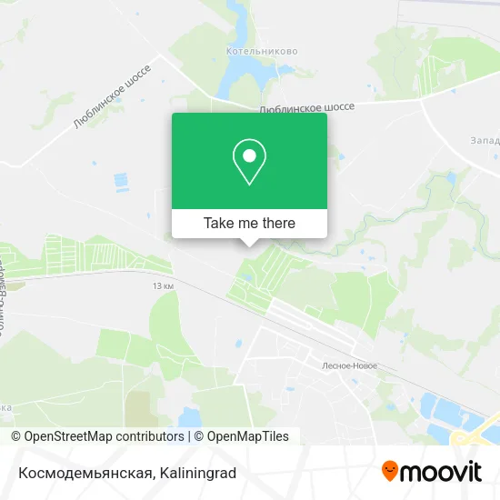 Космодемьянская map