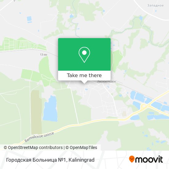 Городская Больница №1 map