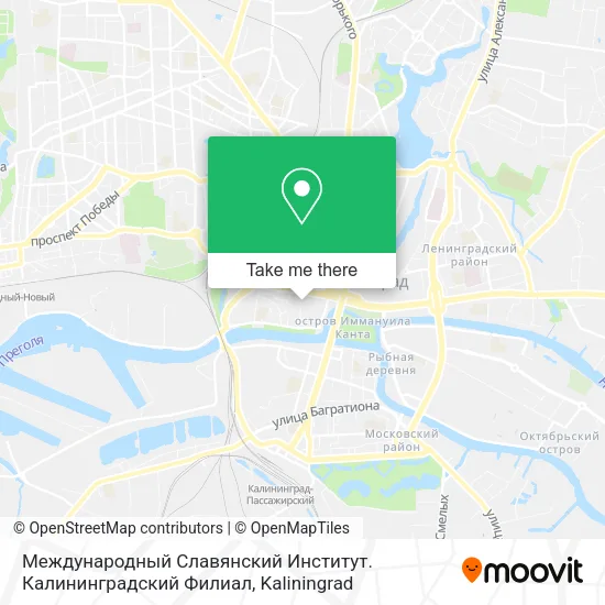 Международный Славянский Институт. Калининградский Филиал map