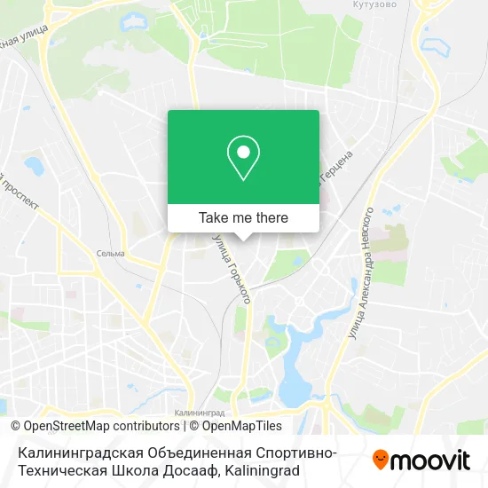 Калининградская Объединенная Спортивно-Техническая Школа Досааф map