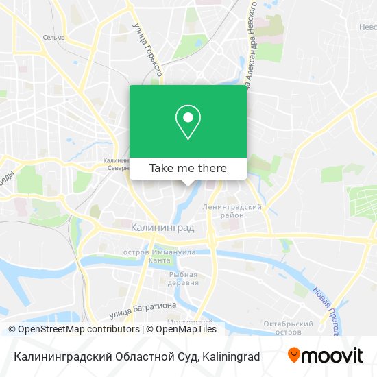 Калининградский Областной Суд map