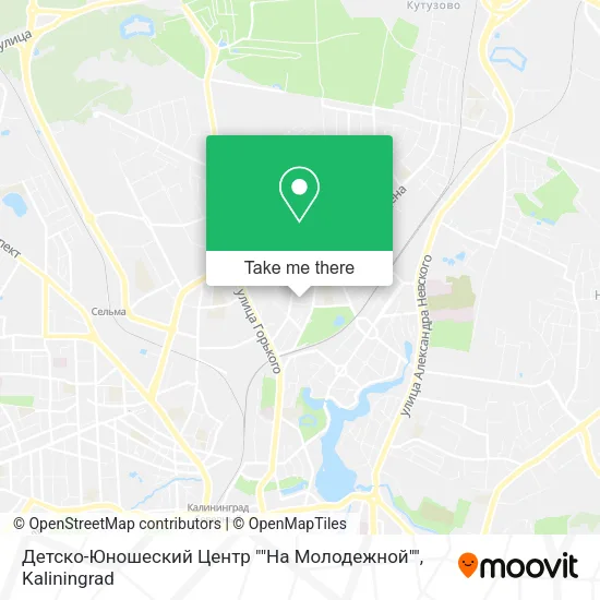 Детско-Юношеский Центр ""На Молодежной"" map