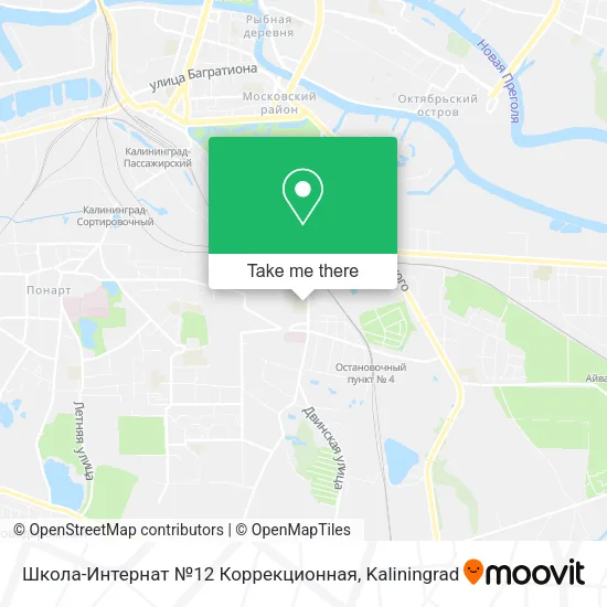 Школа-Интернат №12 Коррекционная map