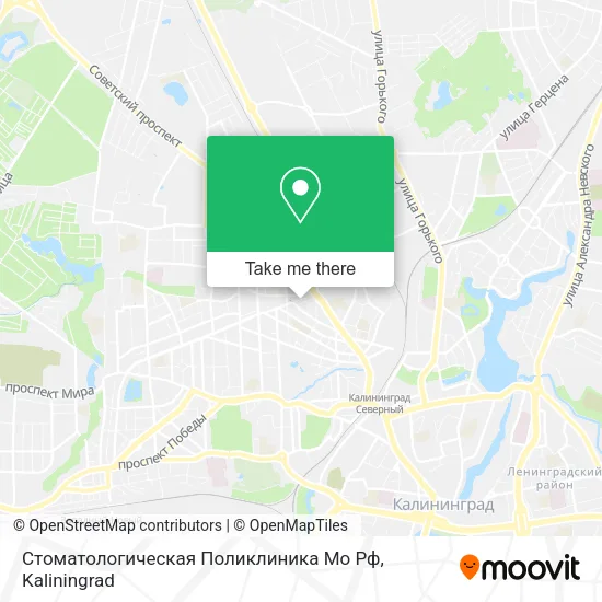 Стоматологическая Поликлиника Мо Рф map