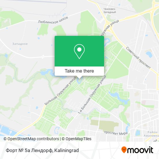 Форт № 5а Лендорф map