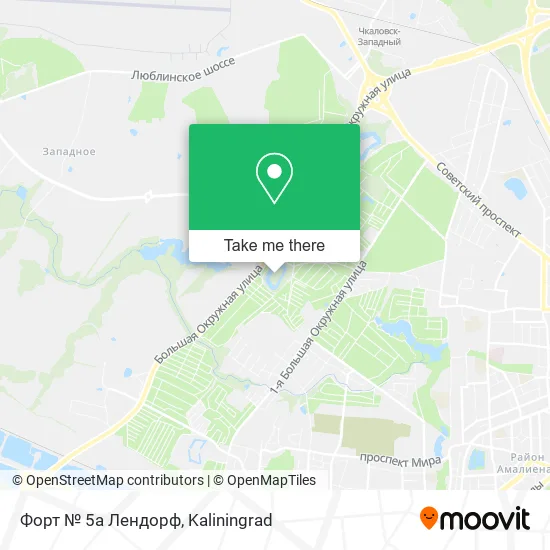 Форт № 5а Лендорф map