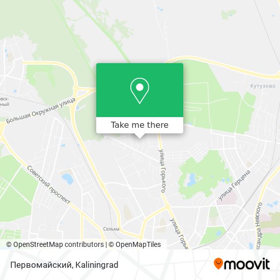 Первомайский map
