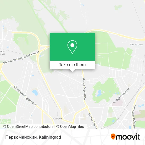 Первомайский map