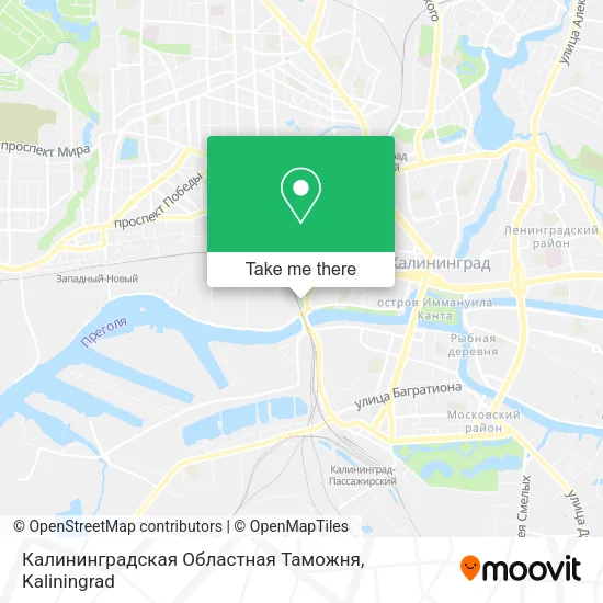 Калининградская Областная Таможня map