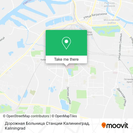 Дорожная Больница Станции Калининград map