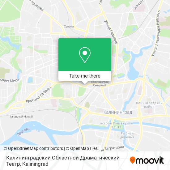 Калининградский Областной Драматический Театр map