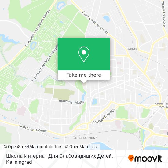 Школа-Интернат Для Слабовидящих Детей map