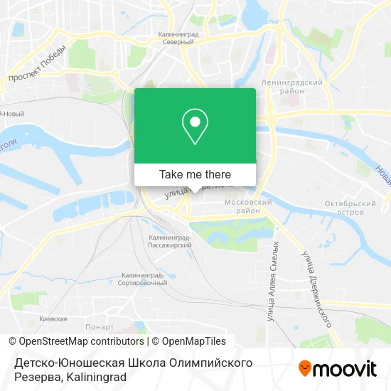 Детско-Юношеская Школа Олимпийского Резерва map