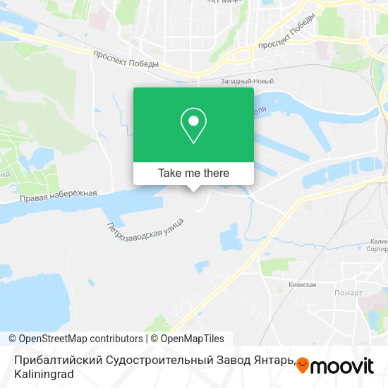 Прибалтийский Судостроительный Завод Янтарь map