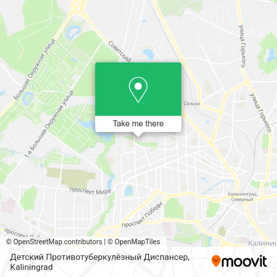 Детский Противотуберкулёзный Диспансер map