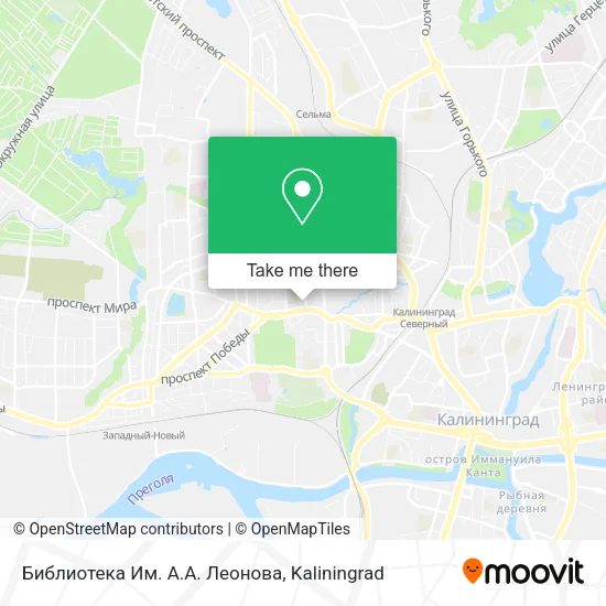 Библиотека Им. А.А. Леонова map
