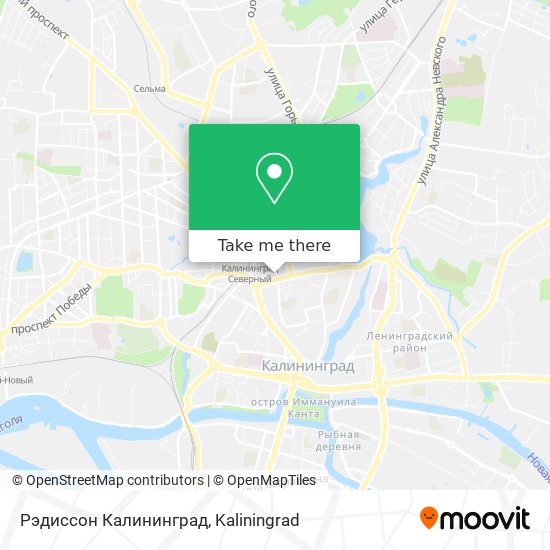 Рэдиссон Калининград map