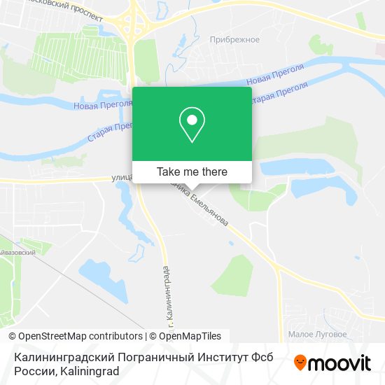 Калининградский Пограничный Институт Фсб России map