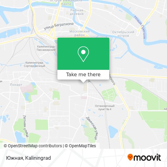 Южная map