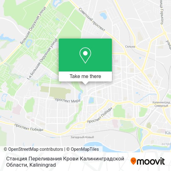 Станция Переливания Крови Калининградской Области map
