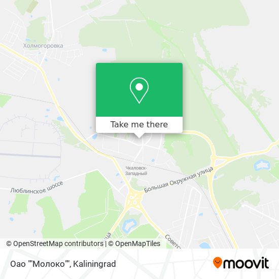 Оао ""Молоко"" map