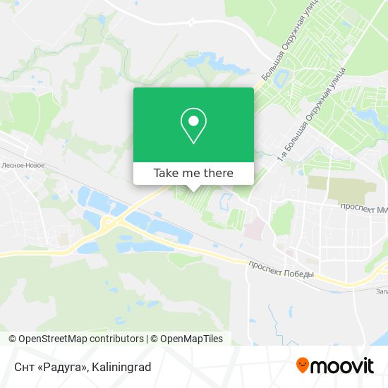 Снт «Радуга» map
