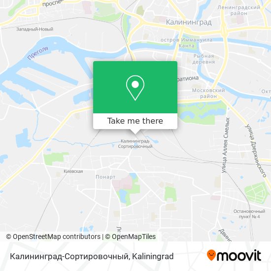 Калининград-Сортировочный map